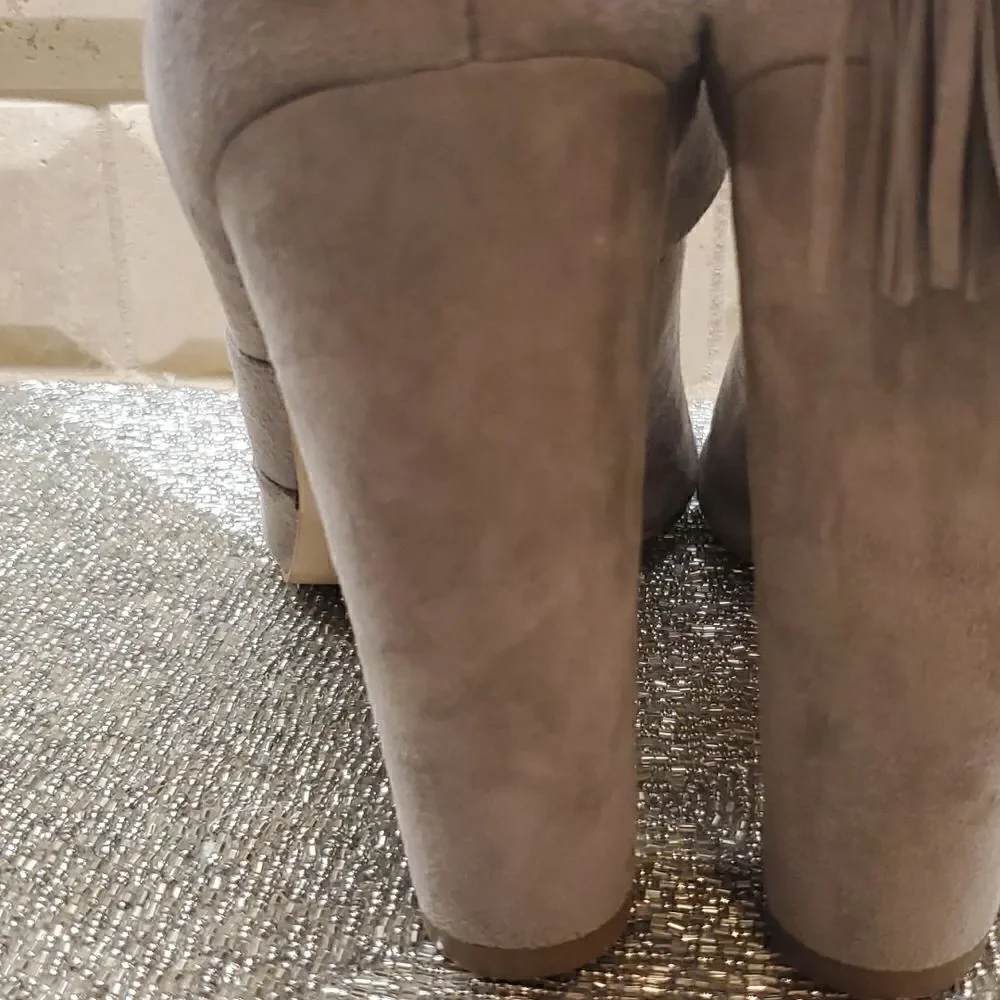 MARC FISHER Suede Caged Sandals - Size 10‎